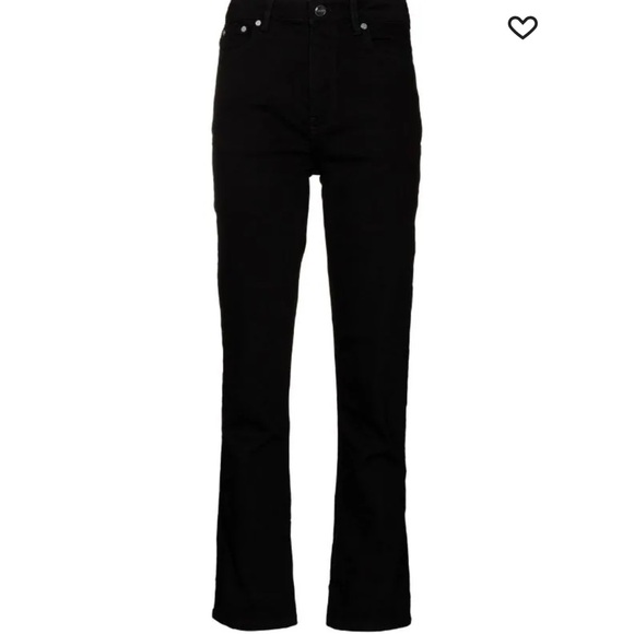 GANNI BEKSI STRAIGHT-LEG DENIM JEANS - Picture 2 of 7